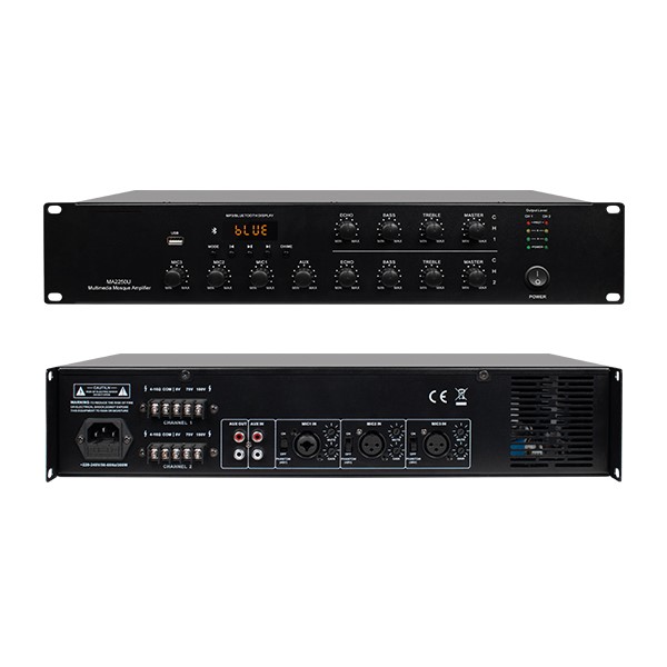 MA2250U 2*250W Multimedia Mosque Amplifier