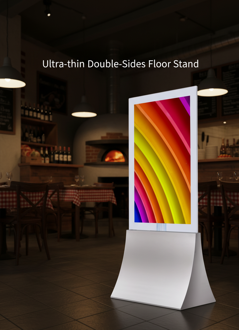 ULTRA THIN DOUBLE SIDES FLOOR STAND