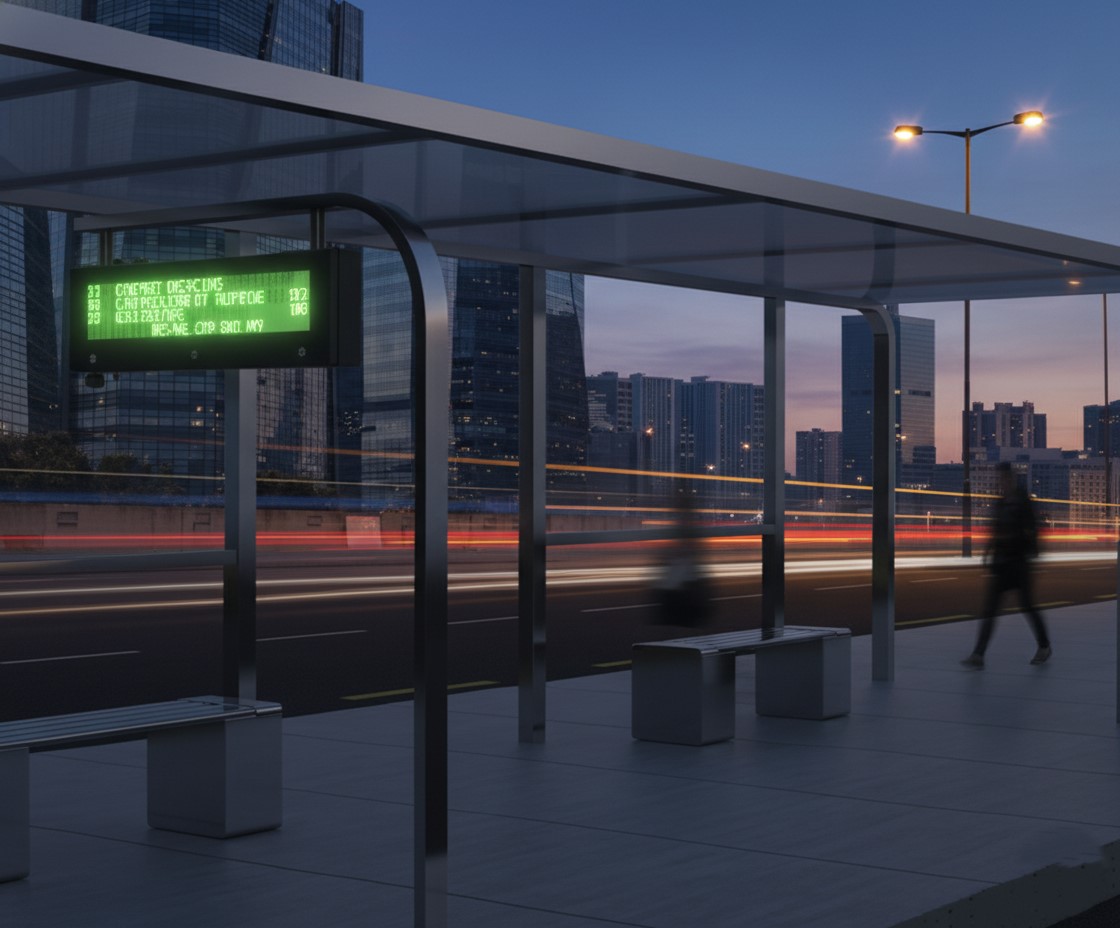 BSS BUS STOP SIGN